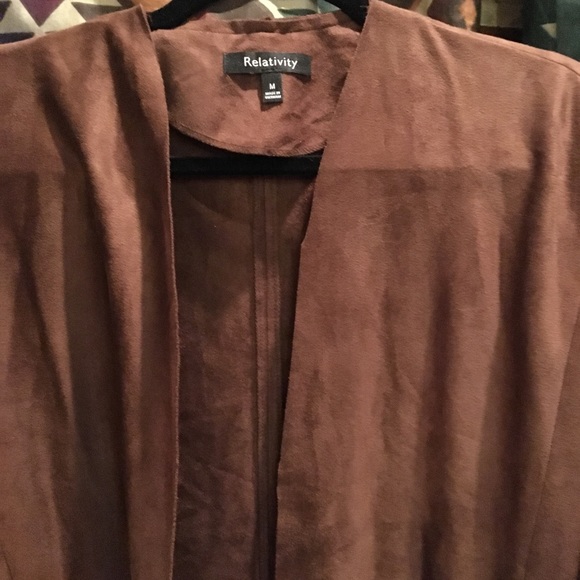 Relatively Faux Suede Fringe Jacket - Picture 3 of 5